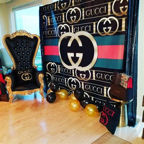 gucci room decor|Gucci inspired party decorations.